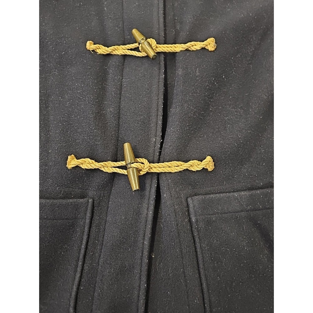 Polo Ralph Lauren Wool Duffle Coat Navy  Coastal Jacket Size L(14-16) - Picture 5 of 10